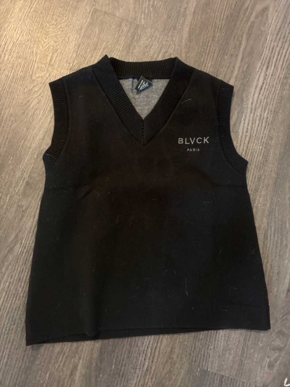 Women's Black V-Neck Sweater Tank